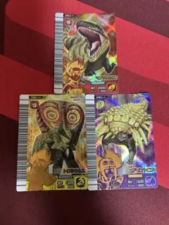 恐竜キング　激ザン第1紀　恐竜カード マプサウルス他