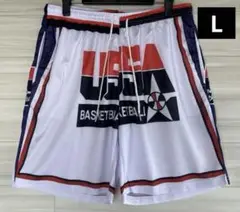 ★未使用品　USA代表　ドリームチーム　バスパン　NBA　ハーフパンツ　Ｌ