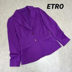 ETRO エトロ テーラードジャケット パープル イタリア製 42
