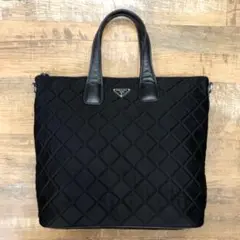 美品 PRADA プラダ キルティング トートバッグ ハンドバッグ