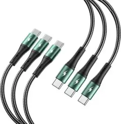 USB Type Cケーブル タイプc ケーブル【1m+1m+2M/3】