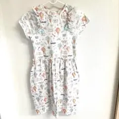 メゾピアノ　アイスクリーム柄半袖ワンピース