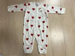 Petit Bateau ハートロンパース　12m74cm 新品未使用タグ付き