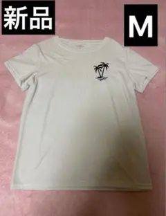 【新品】半袖Tシャツ 白Tシャツ パームツリー ヤシの木