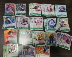 ワンピースカードゲーム　受け継がれる意志　デッキパーツセット緑