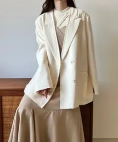 【新品タグ付】aerma boutique ローカットダブルジャケット