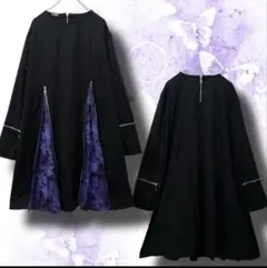 NieR CLOTHING 5ZIP BUTTERFLY プルオーバーワンピース