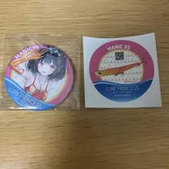 ルアープリンセス　缶バッジ　ステッカー　セット　即購入◎