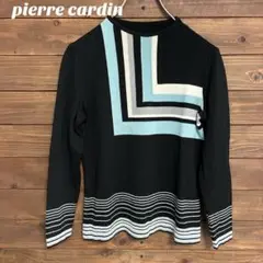 ♦︎【ピエールカルダン】pierre cardin 幾何学模様 長袖セーターS