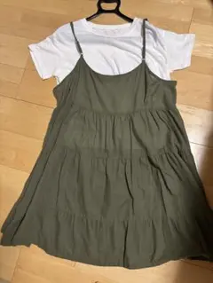 大きいサイズ★4L★Tシャツとジャンスカのセット着やすくて涼しいです♪美品