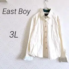 East Boy イーストボーイ　長袖シャツ　3L アイボリー　大きいサイズ