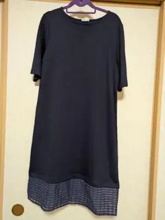 新品未使用 大きいサイズGU レースコンビワンピース 5分袖 XL