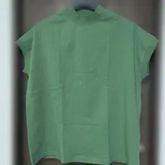coen リピT・USAコットンハイネック Tシャツ　グリーン