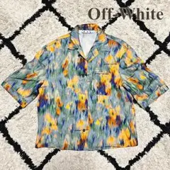 オフホワイト Off-white 半袖シャツ アブストラクトプリント