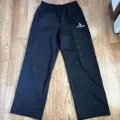 【美品】Le coq sportif ジャージ ズボン 黒 サイドライン白
