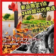 ⭐️新品未使用⭐️ ブロワー 充電式 ハンディブロワー 集塵 吹き飛ばし コードレス
