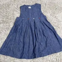 familiar デニム ワンピース 110