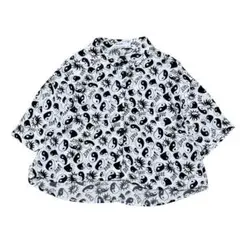 美品 ベルシュカ 半袖 シャツ 個性的 モノクロ Ｍサイズ