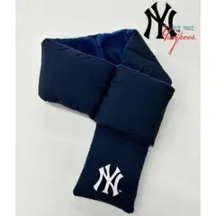 新品　MLB パディングマフラー　ネイビー　　ヤンキース　メジャーリーグ