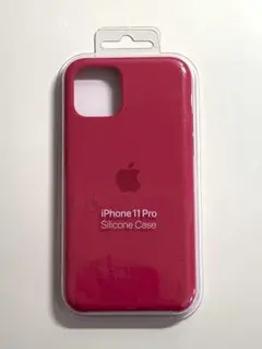 【新品】純正 iPhone 11 Pro シリコンケース・レッド②