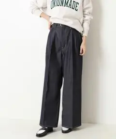 UNION LAUNCH ユニオンランチ IENA別注 デニムワイドパンツ XS