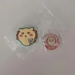 【匿名配送】ちいかわ くら寿司 缶バッジ シーサー マグネット 2点