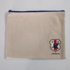 サッカー★日本代表★JFA★エンブレム付き★ポーチ★キャンバス地★非売品
