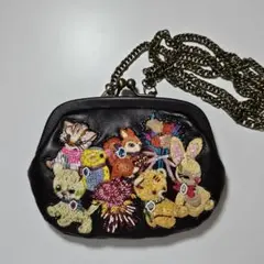 yukiemon　ぎゅうぎゅうがまぐちポシェット　トランポリン