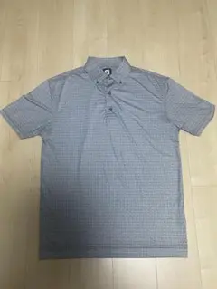 FJ チェック柄 ポロシャツ グレー系