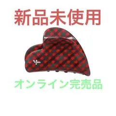 ファミリア　ハート型 チェック柄 ヘアクリップ familiar - 【新品.完売品】♡ファミリア♡ヘアクリップ