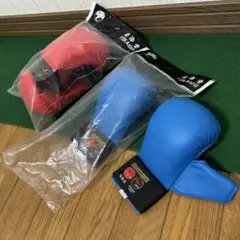東海堂 空手 学連 拳サポーター 赤 青 セット Lサイズ