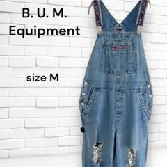 B.U.M. Equipment ダメージデニム　オーバーオール