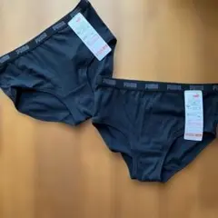 PUMA 下着 ブラック 150✖️ショーツ2枚