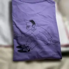 Yusuke Hattari イラスト Tシャツ パープル