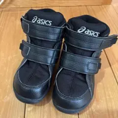 ASICS スクスク　スニーカーハイカット ブラック 18cm