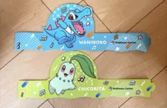 ポケモン 腕章 紙 ワニノコ チコリータ