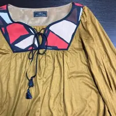 グレース ワンピ ワンピース カラシ色 古着女子
