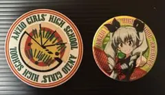 ガルパン　アンツィオラバーコースター＋アンチョビ缶バッジ