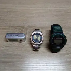 デジタル腕時計2個とMP3プレーヤー(ジャンク品)