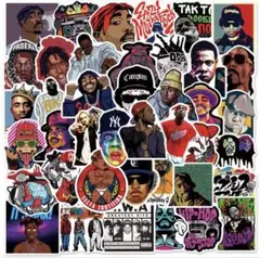 ヒップホップ ステッカー 50枚 Hiphop ステッカー　ボム