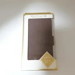 多機種対応　手帳型　カードポケット　マルチカバーL　MCL20-002　茶