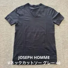 極美品 JOSEPH HOMME Vネックカットソー グレー 46