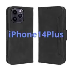 iPhone 14 Plus 対応 キックスタンド 保護ウォレットケース