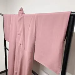 薄いえんじ色の江戸小紋 鮫小紋 着物
