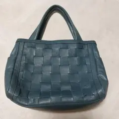 トートバッグ 青緑色