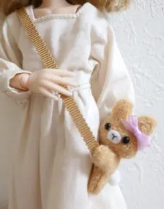 22cmドール用　うさぎのポシェット