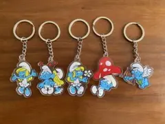 スマーフ アクリルキーホルダー 5個セット ①