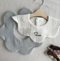 No3.名前刺繍/リバーシブル360℃もくもくスタイ