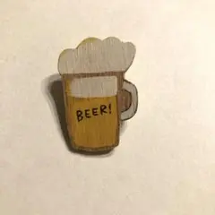 BEERバッチ ハンドメイド