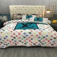 Louis Vuitton カラフルベッドカバーセット